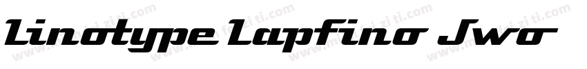 Linotype Lapfino Jwo字体转换